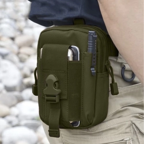 Tactische heuptas + riem groen Trizand 24322