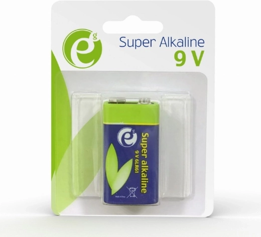 Alkaline batterij 9V 6LR61 in blister