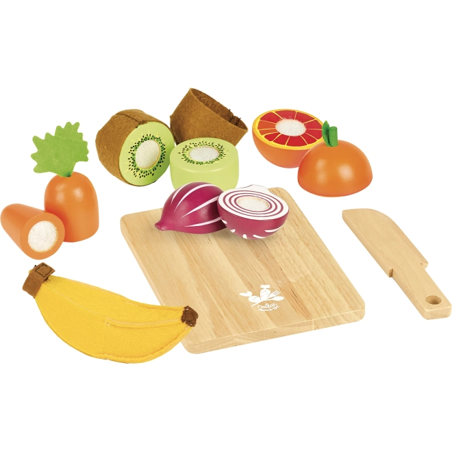 Wooden Fruit and Vegetable Basket Toy by Vilac