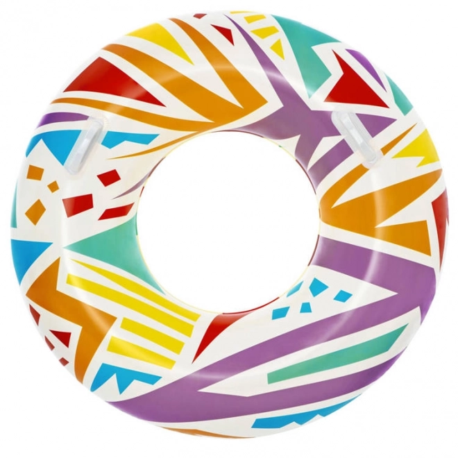 Bestway Geometric Opblaasbare Zwemring voor Kinderen – Wit