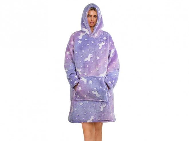 Warme oversized deken hoodie met dik fleece