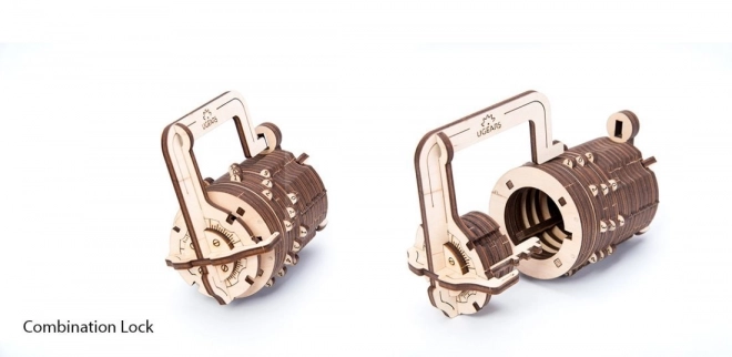 Ugears 3D puzzel - Cijfer slot 34 stukjes