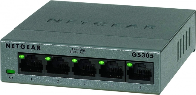 Unmanaged Netgear switch with 5 ports