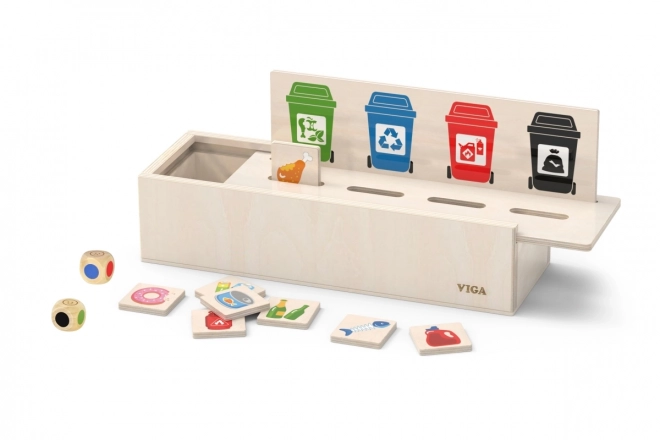 VIGA houten spel voor afvalscheiding leren