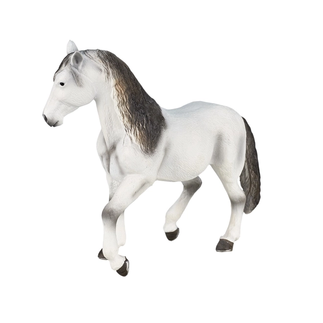 Realistische model van een grijs Andalusisch paard