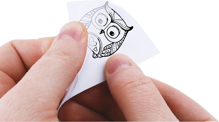 Transfer stickers and eyes for quick decorating