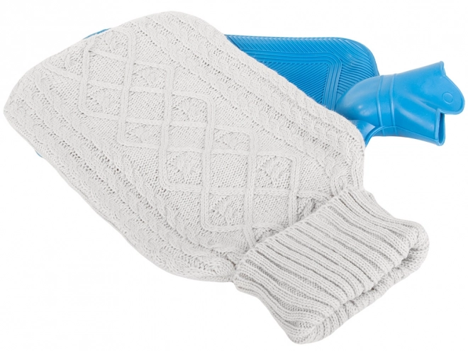 Warmwaterkruik met gebreide hoes 2L