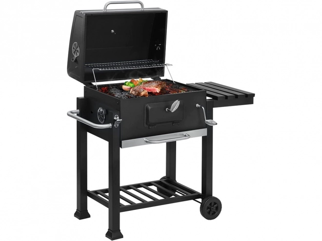 Garten Grill auf Holzkohle mit Zwei Rosten und Thermometer