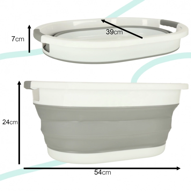 Panier à linge pliant en silicone 25 l