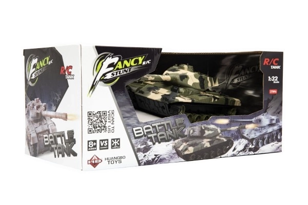 RC tank plastic 27cm 27MHz op batterijen + oplaadpakket met geluid in doos 37x17x19cm