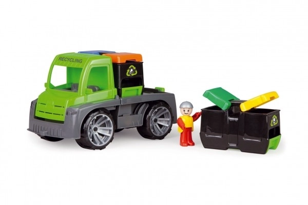 Auto Truxx auto met containers en figuur van plastic 28cm in doos 39x16x22cm 24m+