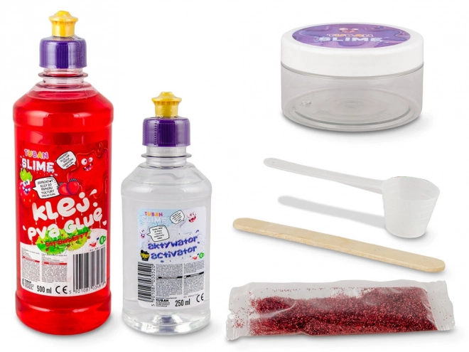 Tuban creatieve sensorische set Slime - Aardbei XL