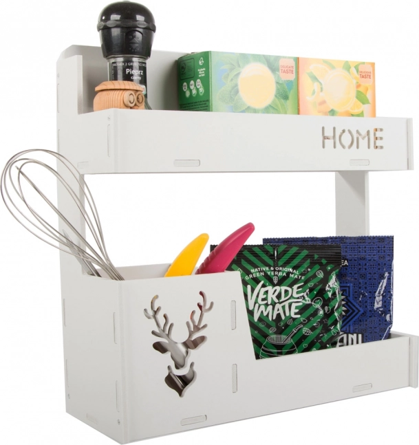 Hanging Kitchen Organizer White