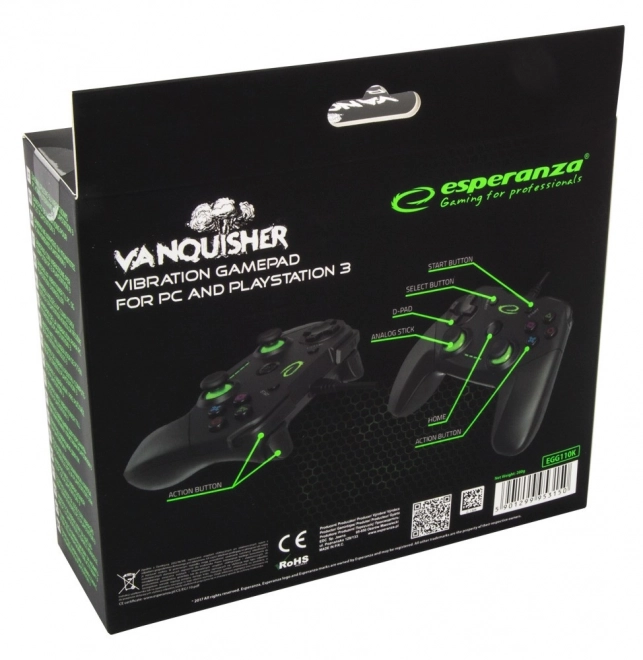 Gamepad pro PC en PS3 Vanquisher