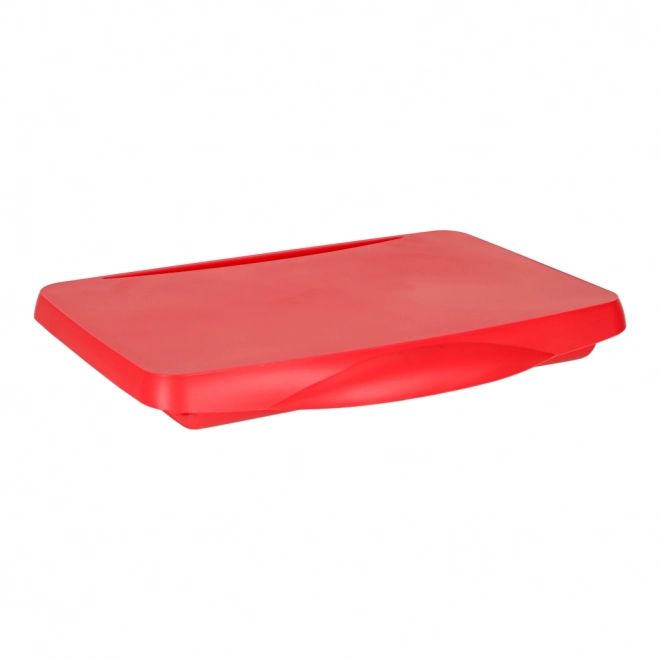 Kinderautotafel met opbergruimte rood