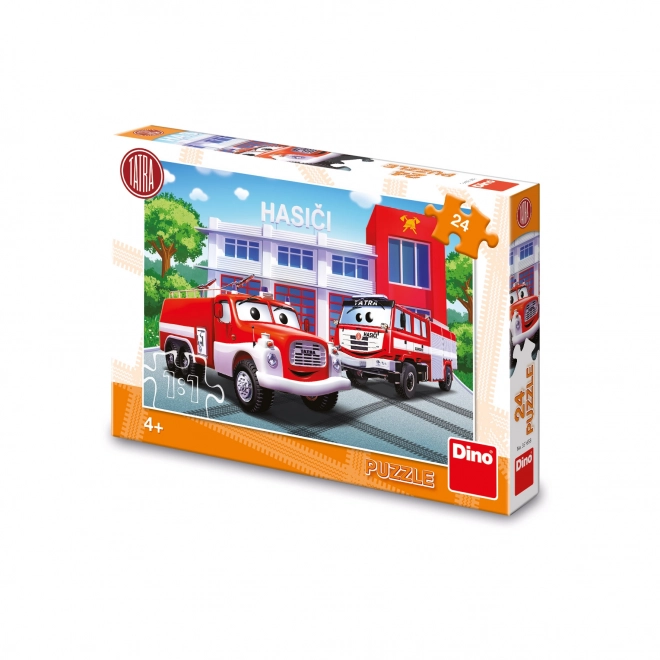 Dino Puzzle Firefighters 24 Pieces