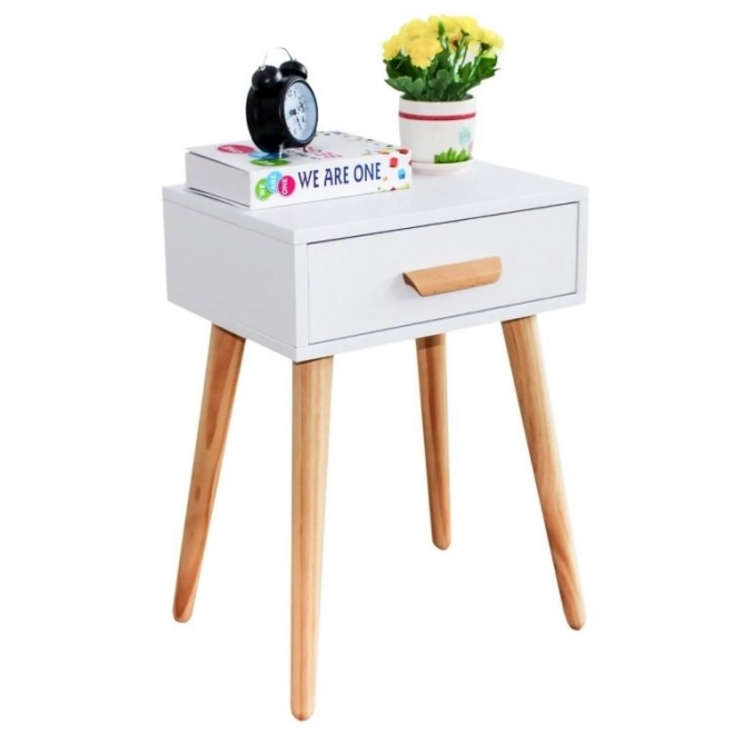 Modern White Bedside and Coffee Table
