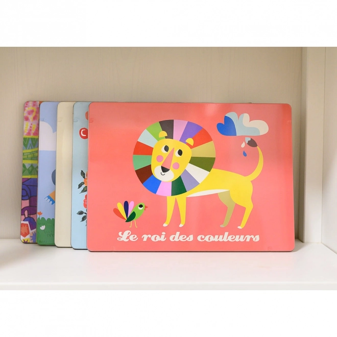 Acrylverf met metalen doos