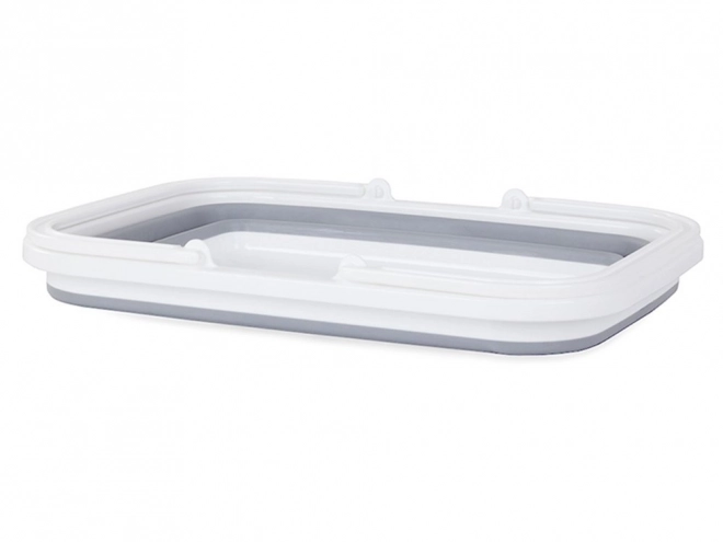 Panier d'achat pliable en silicone avec poignées