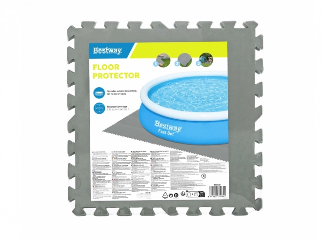 Bestway tapis en mousse pour piscine gris