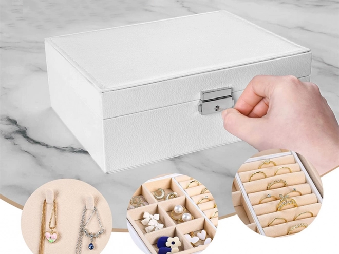 Elegant Jewelry Box Organizer with Key