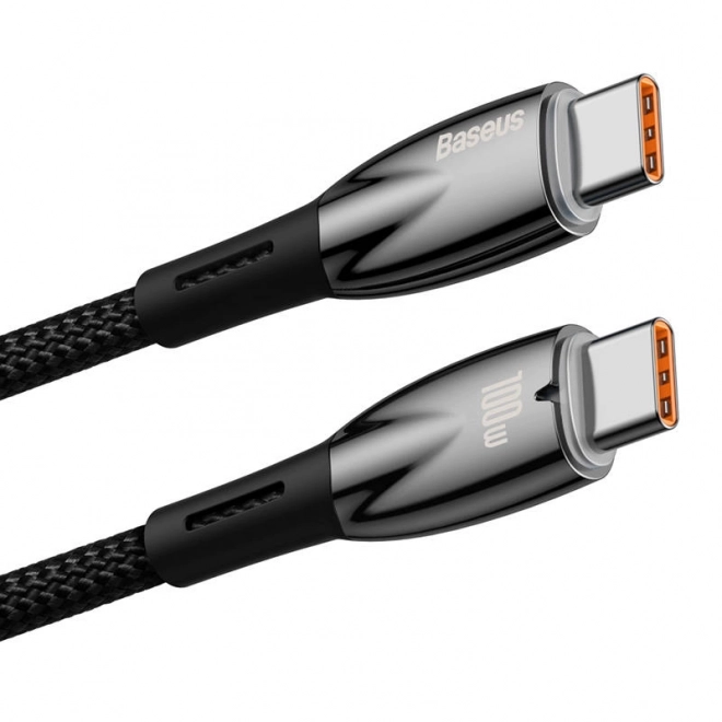 Baseus Glimmer USB-C zu USB-C Kabel 100W 1m schwarz
