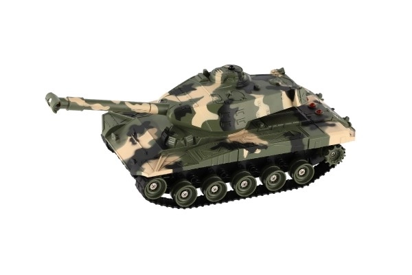 RC tank plastic 27cm 27MHz op batterijen + oplaadpakket met geluid in doos 37x17x19cm
