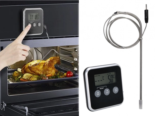 Thermomètre de cuisine numérique avec sonde thermique