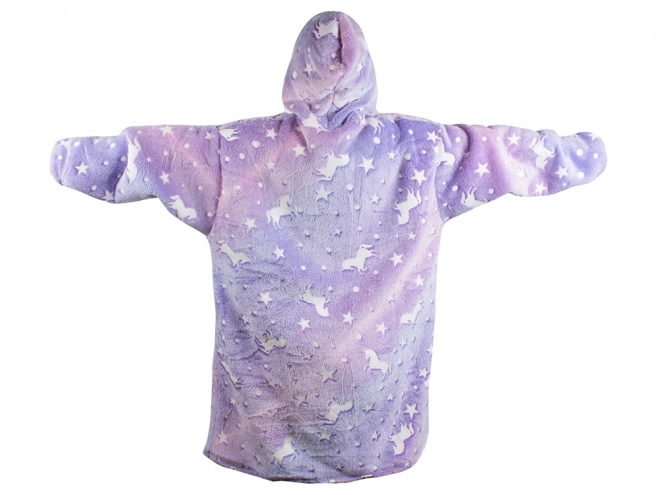 Warme oversized deken hoodie met dik fleece