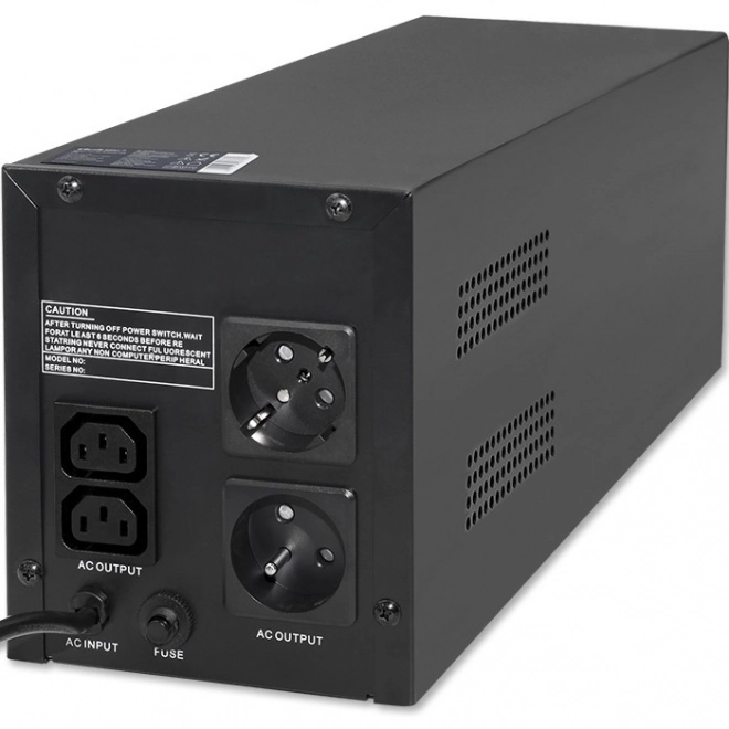 Noodstroomvoorziening UPS Qoltec 1500VA 900W