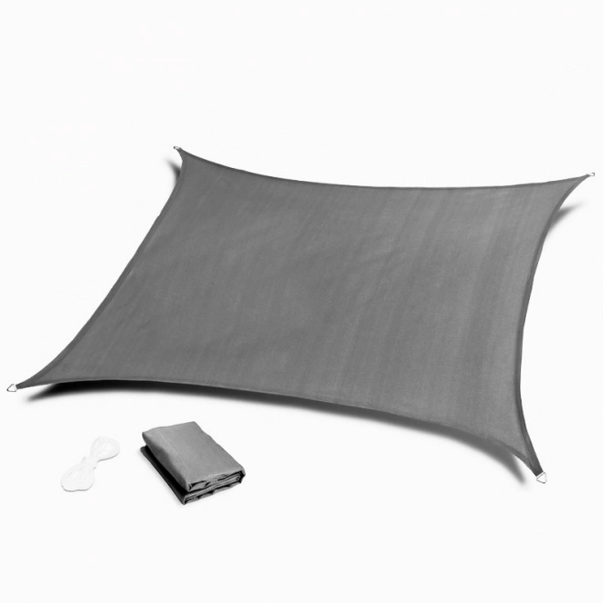Rechthoekig zonnedoek met waterdicht dak 2x3m ModernHome - grijs