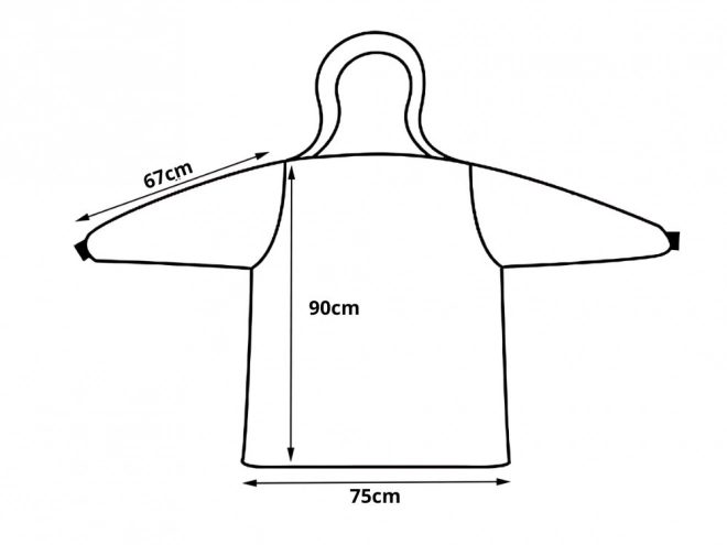 Warmer Oversize-Kapuzen-Deckenpullover