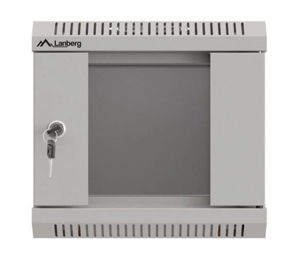 Wandgemonteerde 10-inch rackkast 4U 300x300 grijs