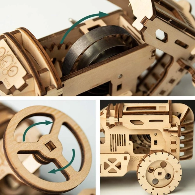 RoboTime 3D houten mechanische puzzel Tractor
