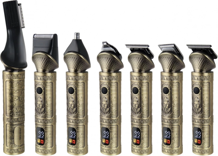 7 austauschbare Köpfe für komplettes Styling