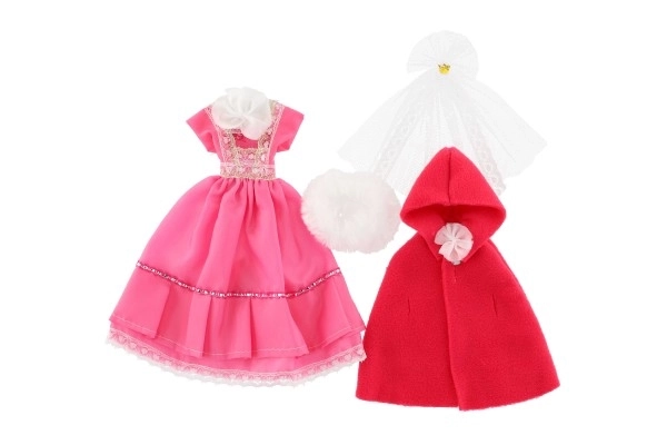 Kleding met accessoires voor poppen 2 stuks