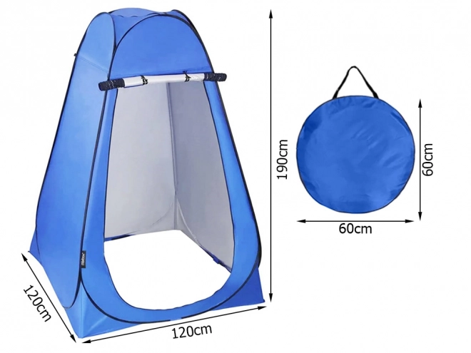 Tente de plage avec vestiaire, douche et WC