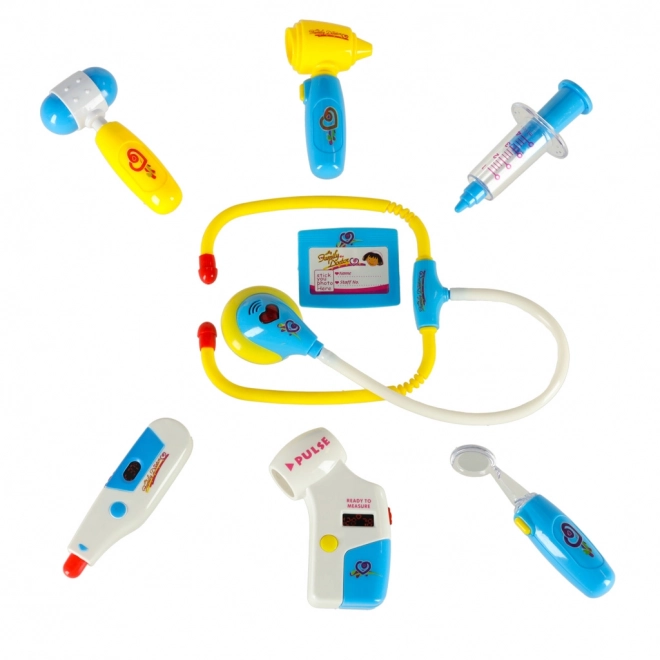 Kinder doktersset in koffer - blauw