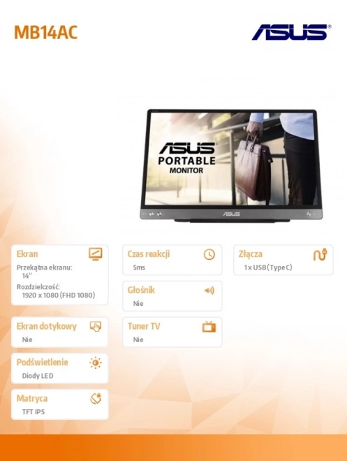 Draagbare monitor 14" ASUS