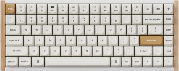 Clavier Keychron K2 HE sans fil RGB avec interrupteurs magnétiques (blanc)
