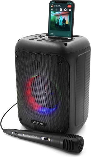 SQUEAK Portable Bluetooth Speaker with Karaoke