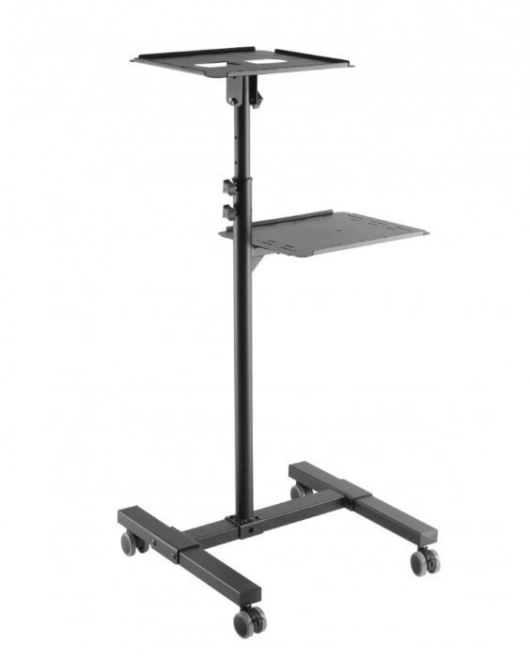 Mobiele metalen tafel voor projector en laptop