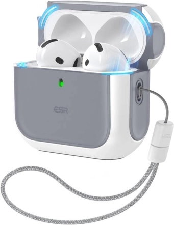 Coque pour AirPods 4 Orbit Hybrid blanche