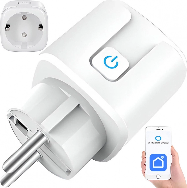 Smart Wi‑Fi Plug 16 A with Timer and Alexa/Google Assistant Support