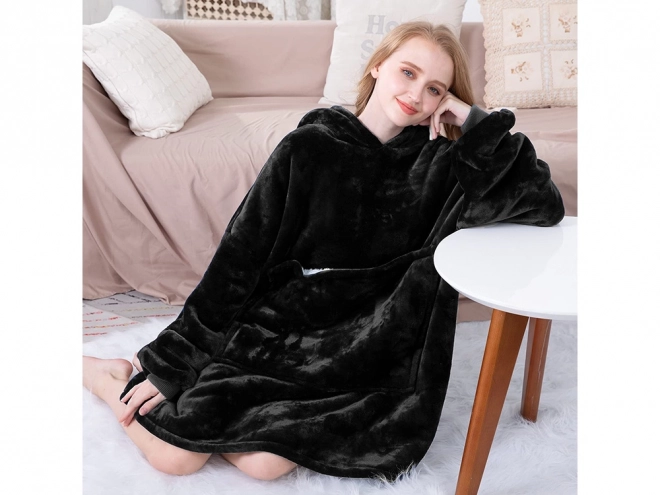 Warme Oversize Decken-Pullover aus dickem Fleece