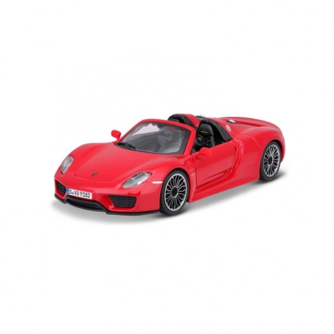 Voiture miniature en métal Porsche 918 Spyder rouge