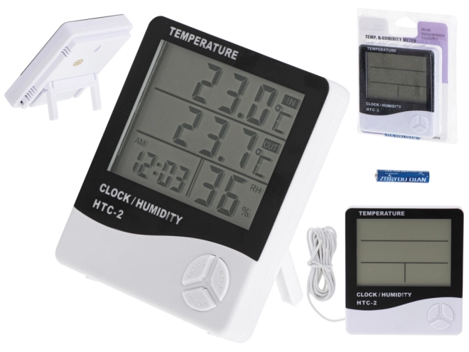5-in-1 Thermometer Hygrometer Wetterstation