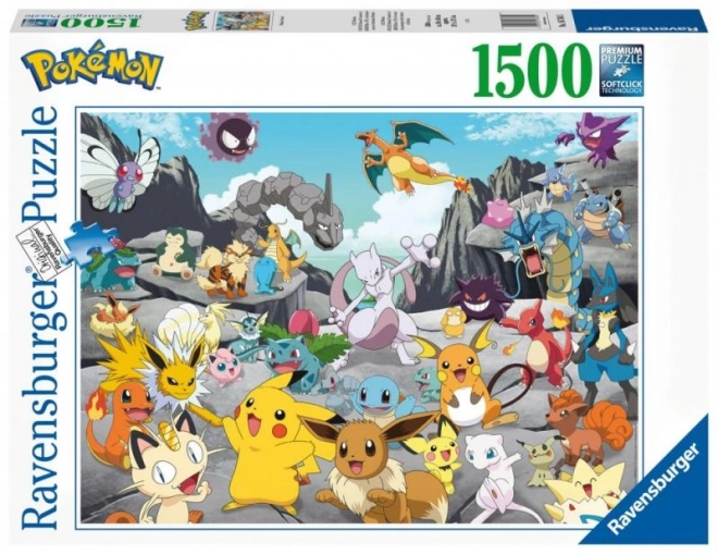 Puzzle 2D 1500 pieces Pokémon Classic
