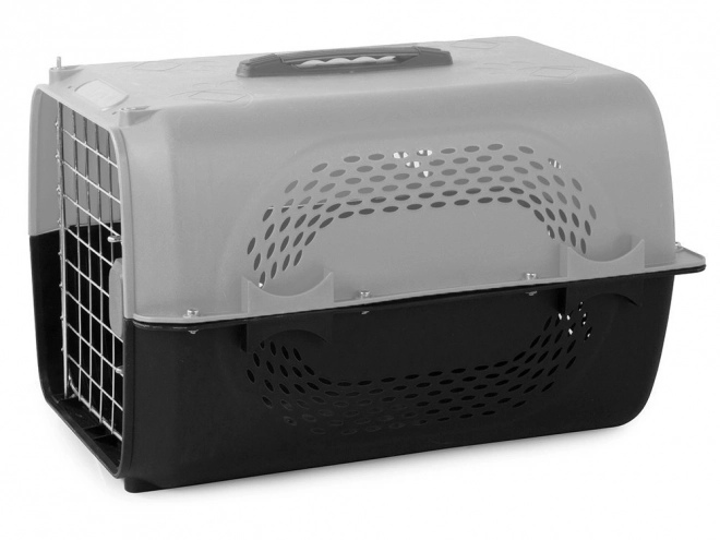 Transportbox voor honden en katten grijs 48x30x32 cm