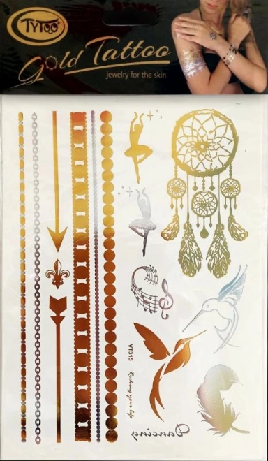 TyToo Gouden tatoeage - armbanden – Variant 1